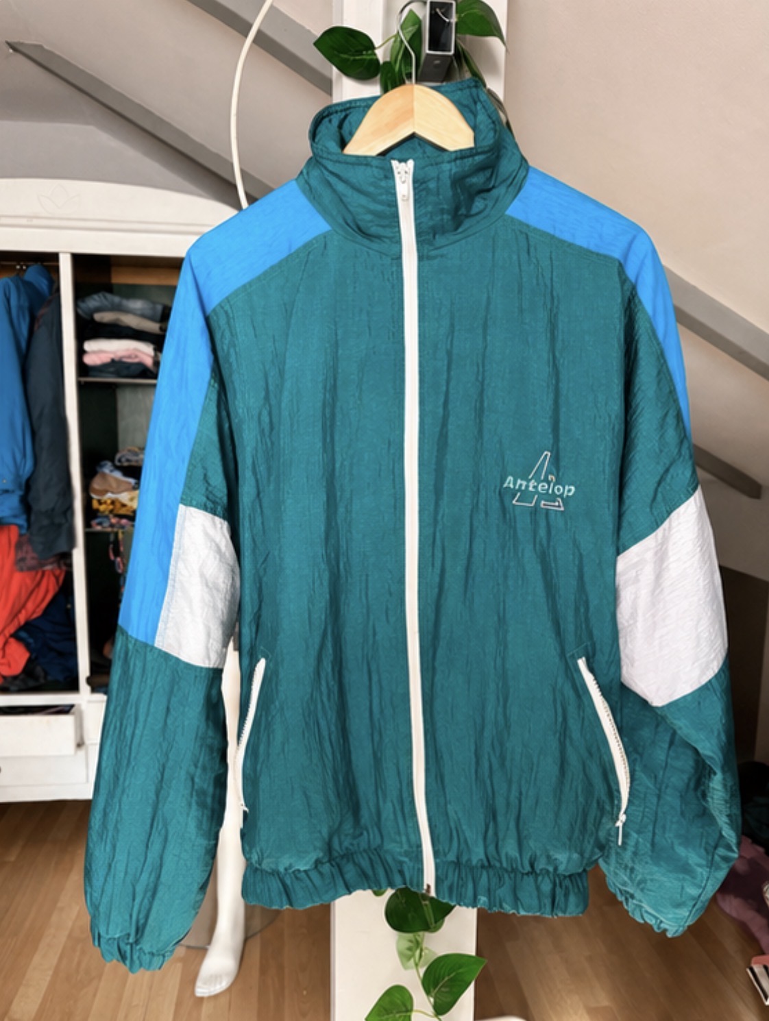 Chaqueta Chubasquero Vintage Antelop 90s
