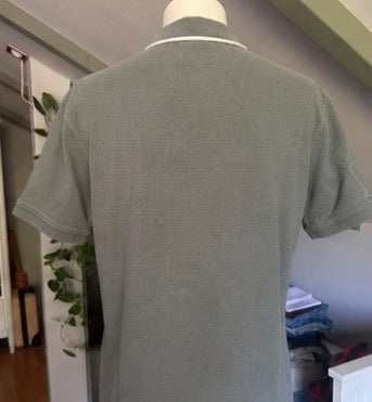 Polo G-Star RAW gris caqui de algodón | Talla M