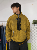 Chaqueta Retro Ski Geométrica Amarillo & Negro · 80s/90s