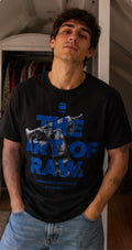 Camiseta G-Star RAW Negra Graphic Print Azul