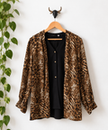 Camisa Vintage Multileopardo · Y2K