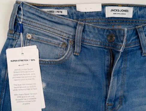 Vaquero Jack & Jones Tapered Pete Super Stretch Azul | Adonay Vintage