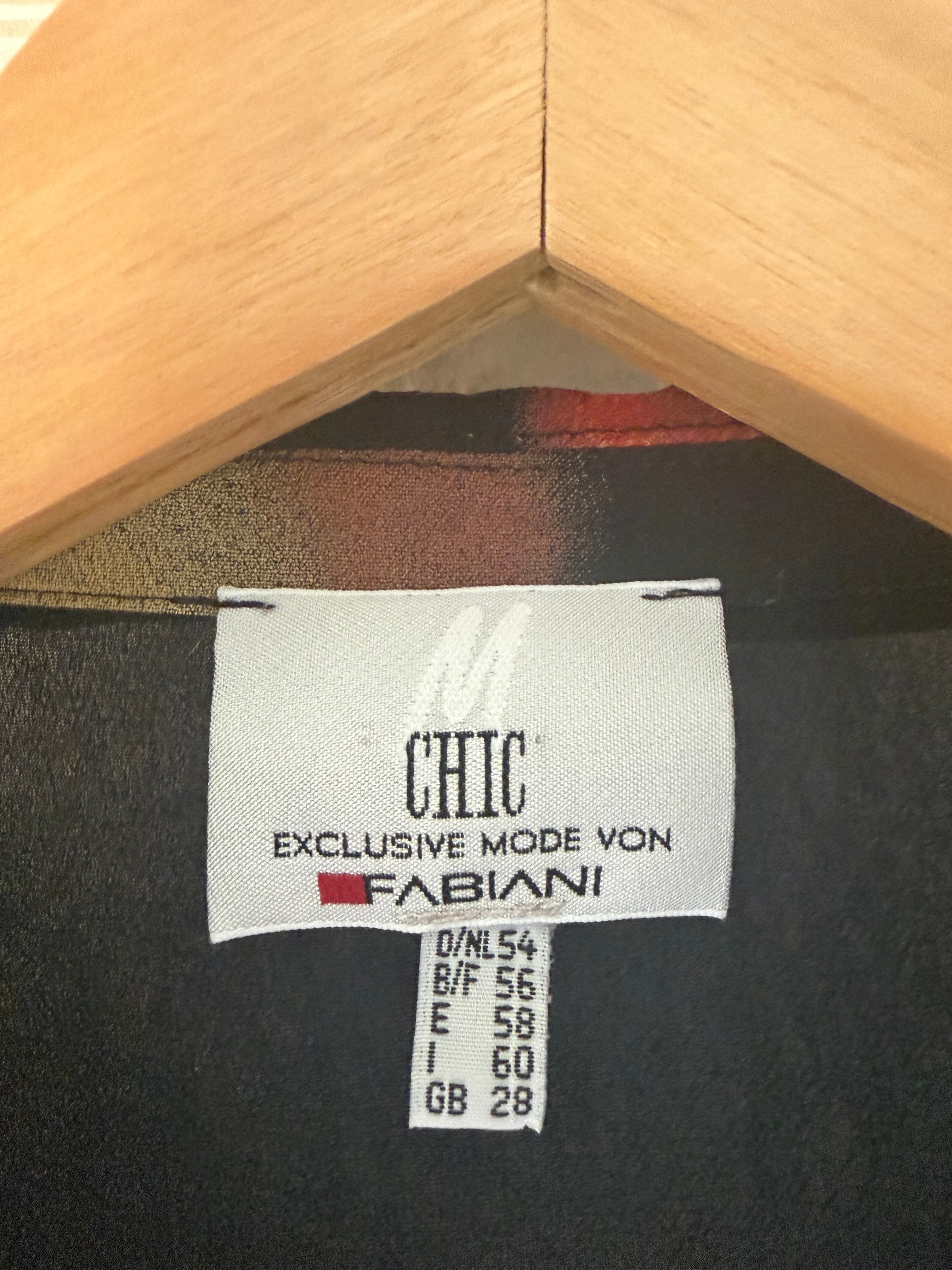 Camisa Vintage Fabiani Estampado Abstracto Oversize | Mujer | Talla L