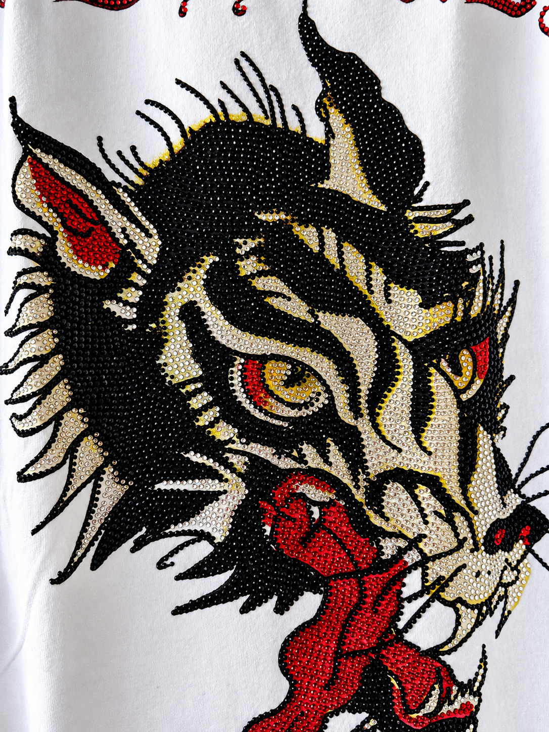 Ed Hardy Vintage · Camiseta Tigre Strass · Talla M