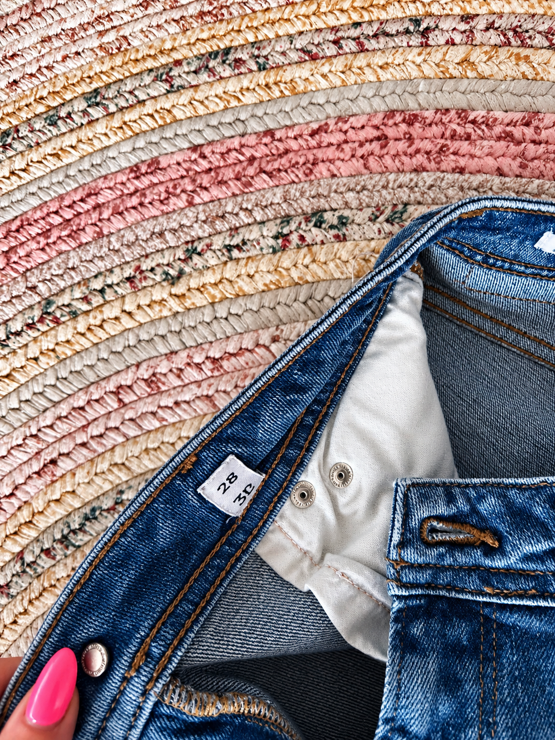 Jeans Vintage Denim Azul Tapered · Talla 28/32