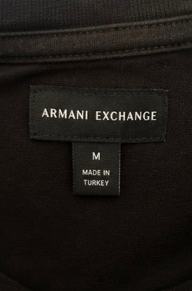 Camiseta Armani Exchange Negra Estampado Logo | Talla M
