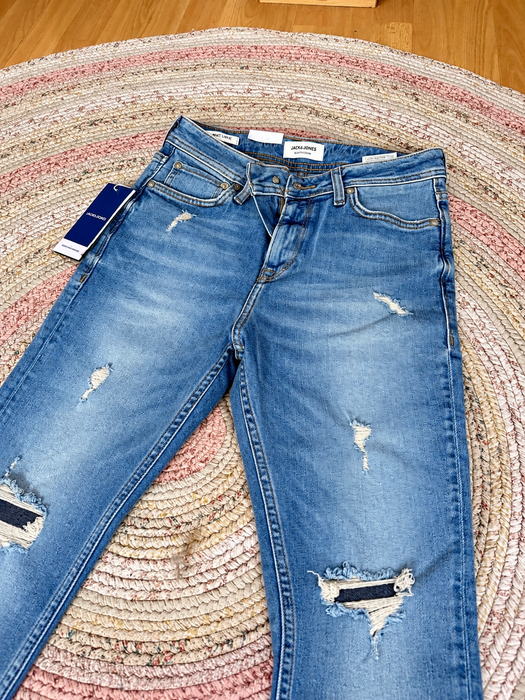 Jeans Vintage Denim Azul Tapered · Talla 28/32