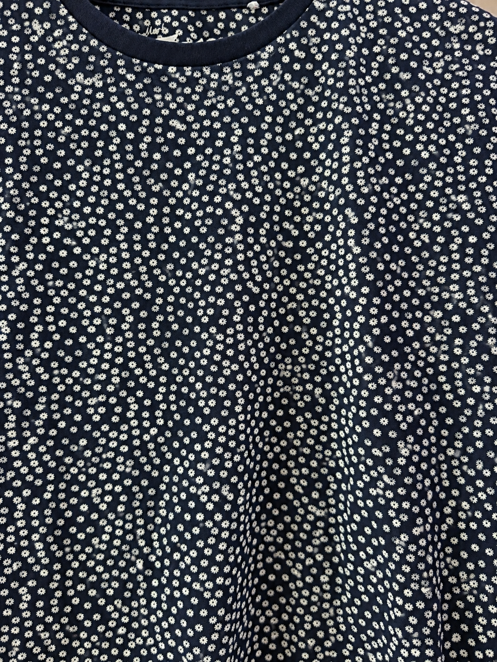 Camiseta Vintage FRESH · Navy Daisy Print