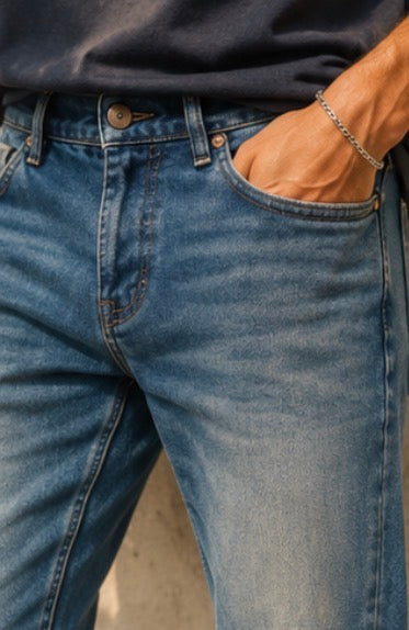 SIKSILK Denim Azul Lavado · Talla S