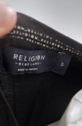 Camiseta Religion London Calavera Floral Negra | Talla S