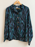 Blusa Vintage Clochard Estampado Abstracto