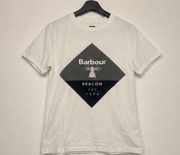 Camiseta Barbour Beacon Blanca Original | Talla M