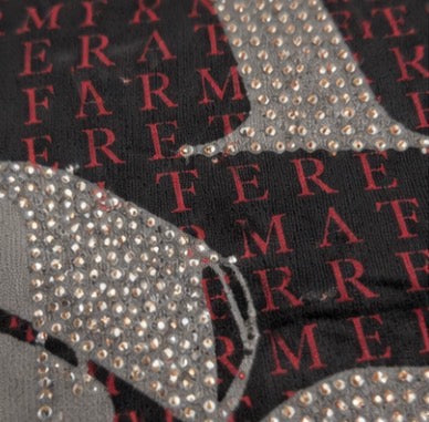 Sudadera Aftermath Gris Calavera con Strass - Talla M