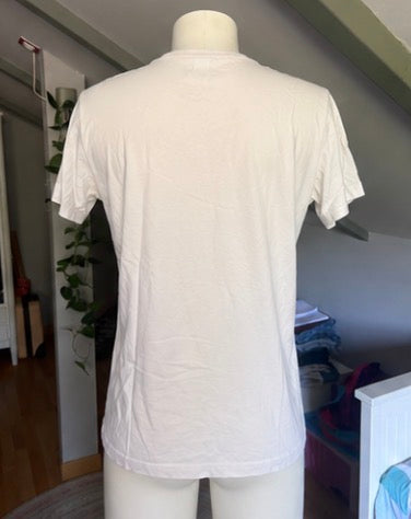 Camiseta Replay blanca con logo frontal | Talla M