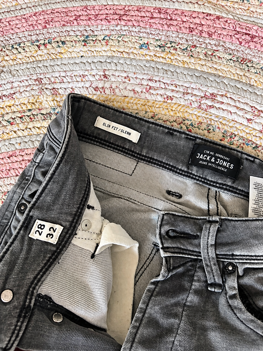 Jack & Jones Glenn Slim Fit · Jeans Gris Lavado · W28 L32