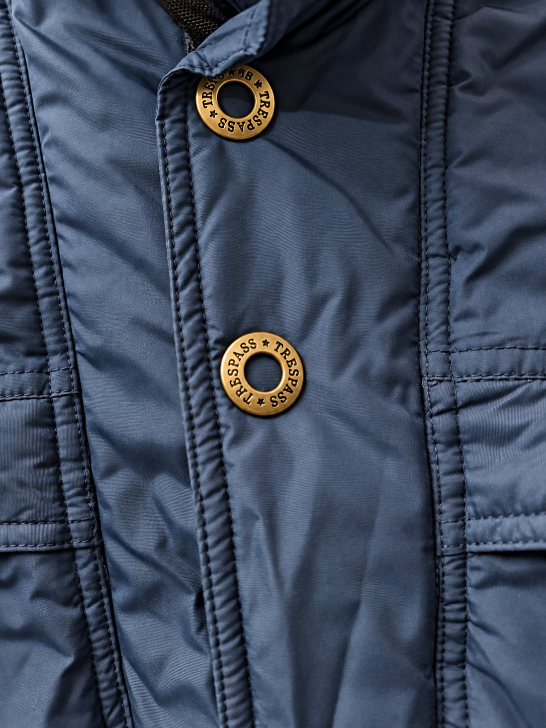 🧥 Chaqueta vintage Trespass azul marino – Talla M