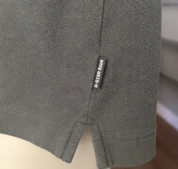 Polo G-Star RAW gris caqui de algodón | Talla M
