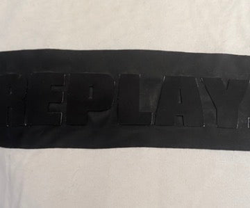 Camiseta Replay blanca con logo frontal | Talla M