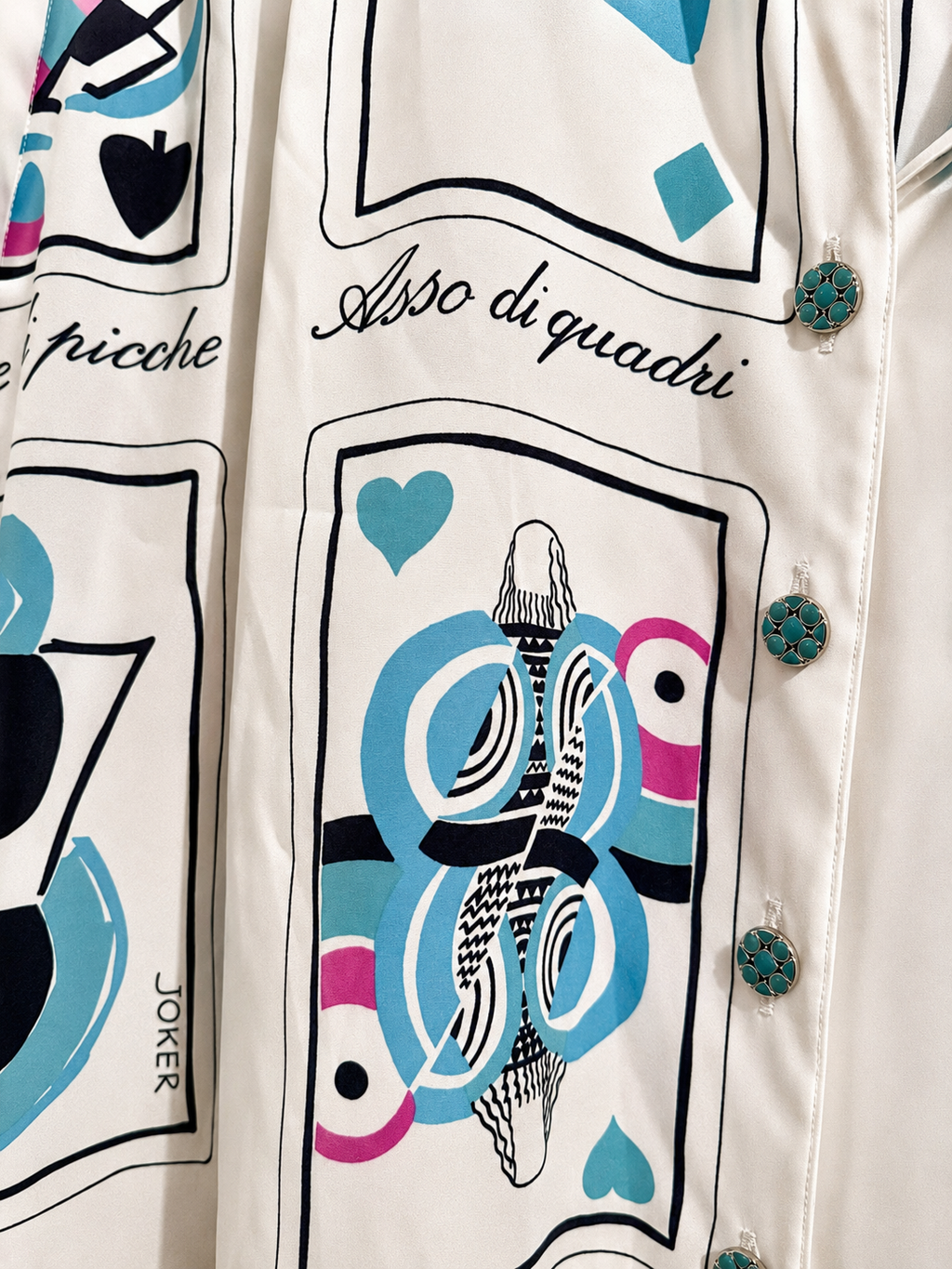Camisa Vintage Delmod Baraja Italiana – Talla 44