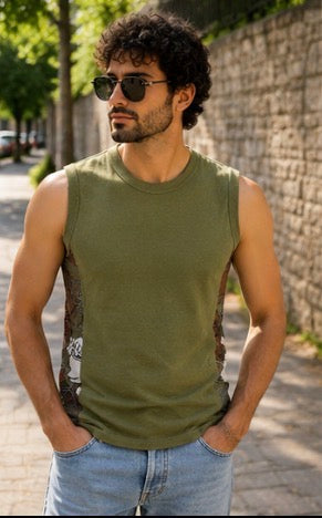Dolce & Gabbana D&G Beachwear Camiseta de Tirantes Made in Italy | Talla M