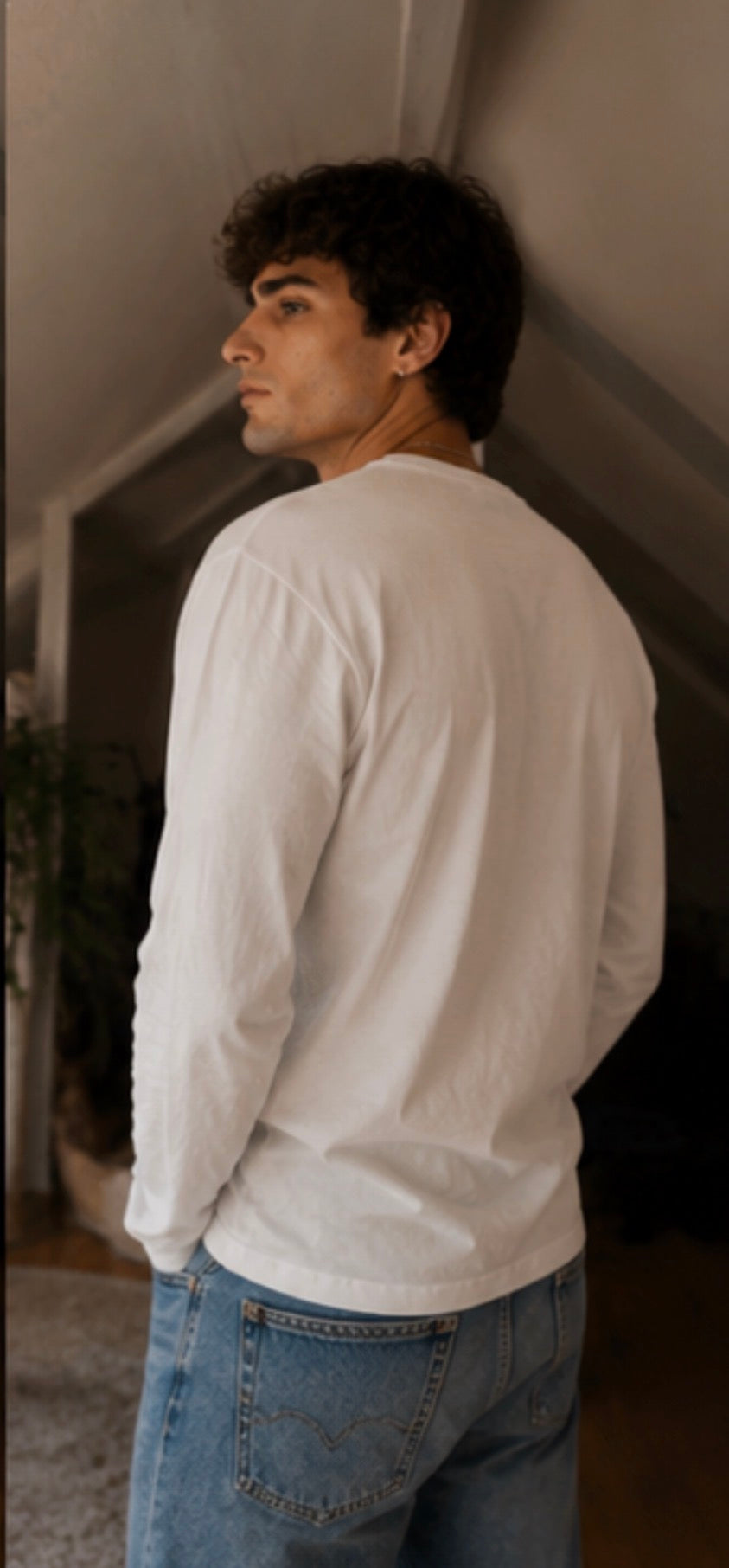 Camiseta Antony Morato Blanca Manga Larga Print Minimal