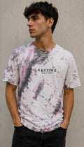 Camiseta Tie-Dye Kaotiko Rosa y Gris | Talla M
