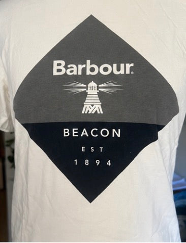 Camiseta Barbour Beacon Blanca Original | Talla M