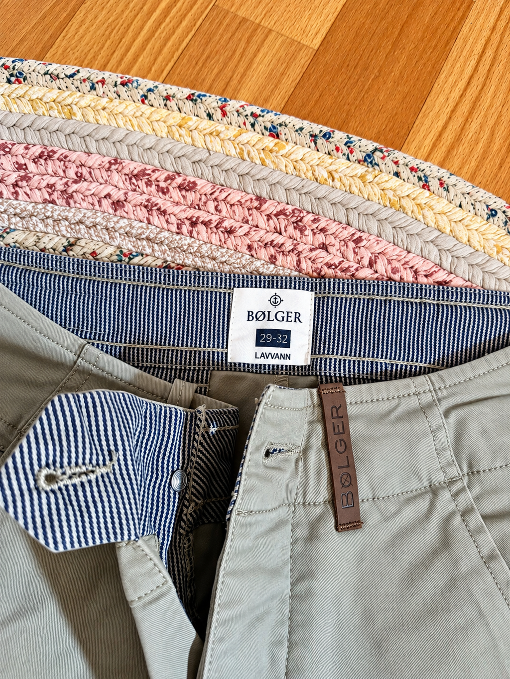 Pantalón BølGER Lavvann · Verde Grisáceo · Talla 29–32