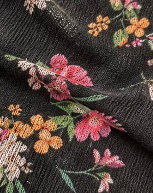Vestido floral negro Bershka BSKGIRL · Talla M