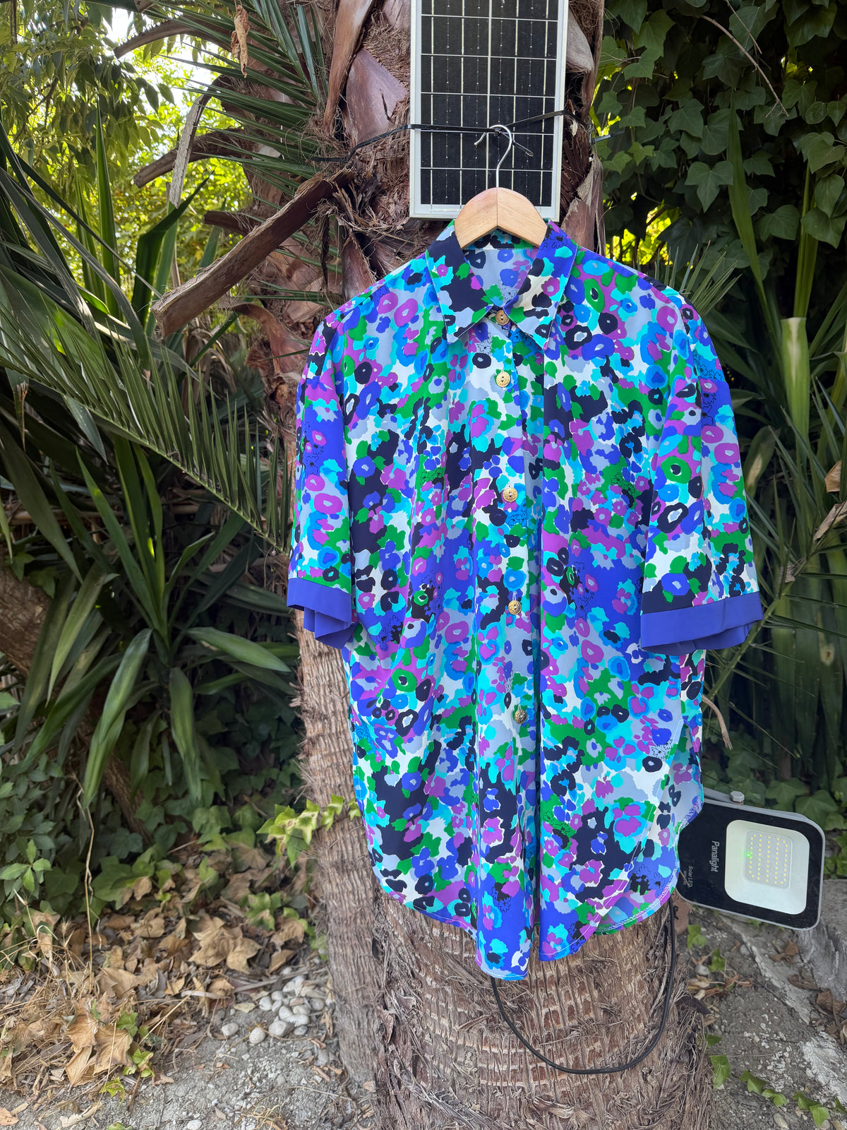 Camisa Vintage Floral Multicolor · Sin Marca