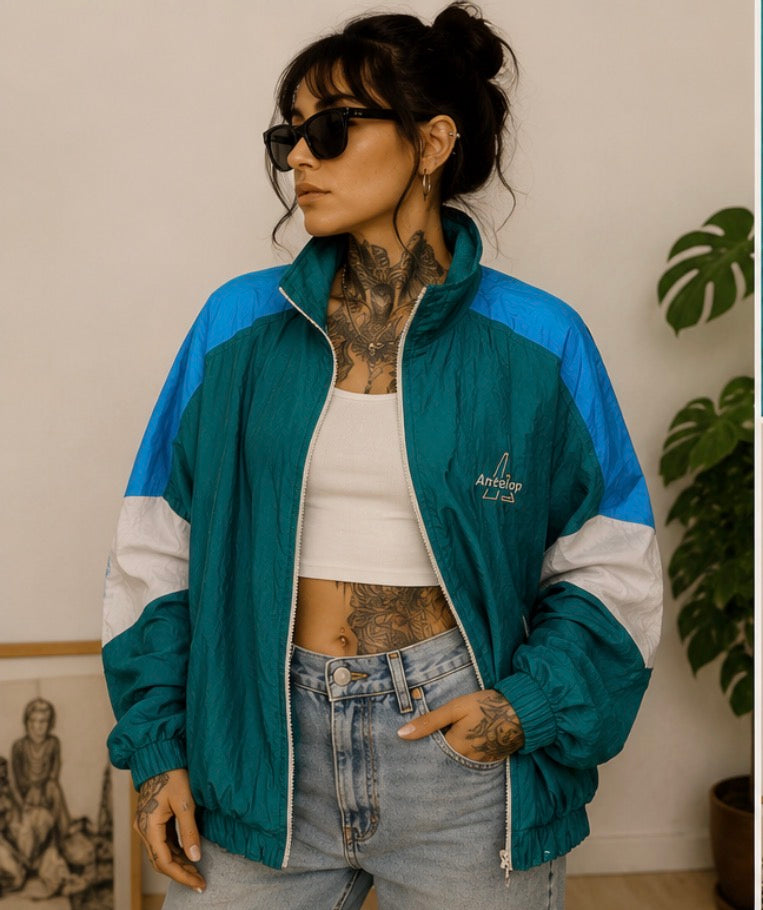 Chaqueta Chubasquero Vintage Antelop 90s