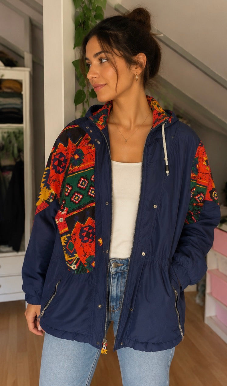 Chaqueta Vintage CAPT. COOK Multicolor 90s Oversize | Adonay Vintage