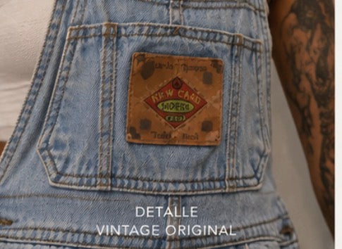 Peto Vaquero Vintage NEW CARD · Talla 36