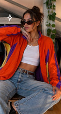 Chaqueta Vintage 90s Winterset Naranja & Morada