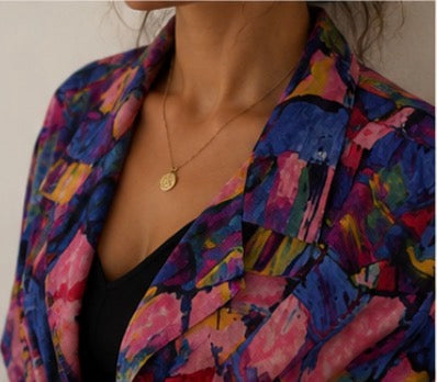 Camisa Vintage Abstracta Oversize Multicolor | Adonay Vintage