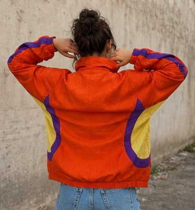 Chaqueta Vintage 90s Winterset Naranja & Morada
