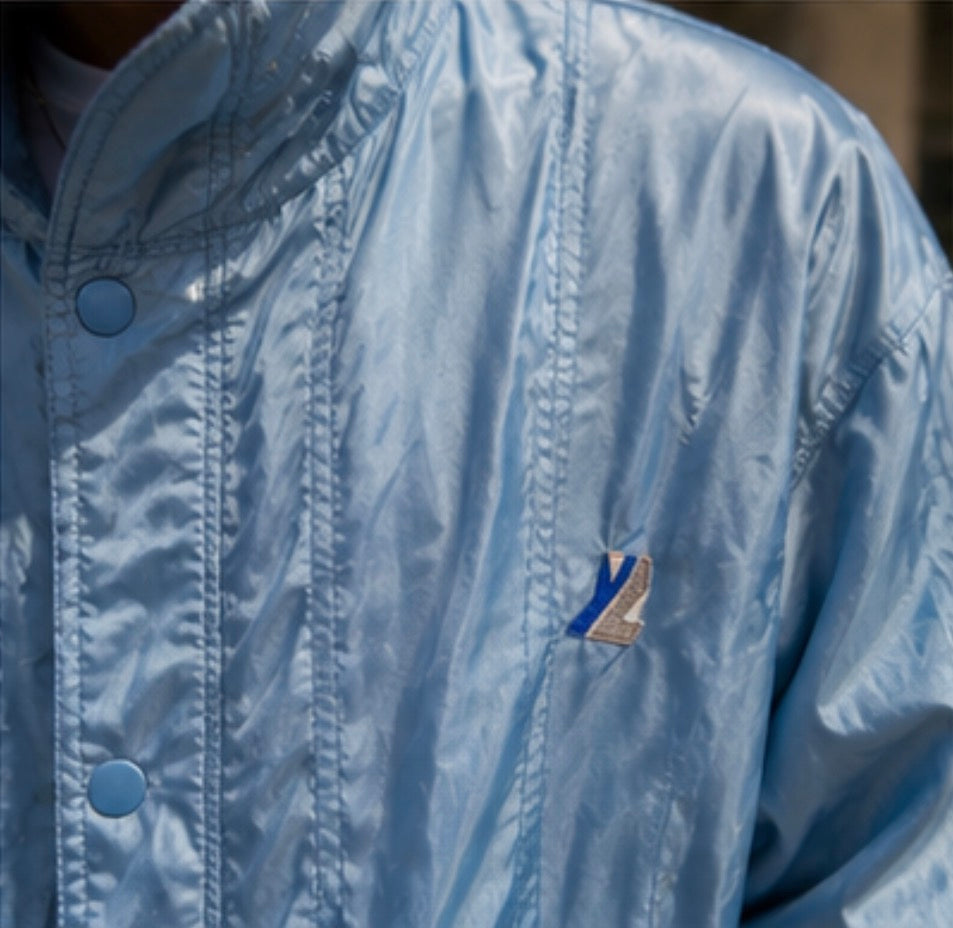 Vintage Ice Blue Nylon Jacket 90s