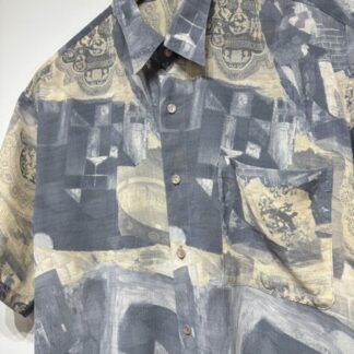 Camisa gasa estampada tonos claros