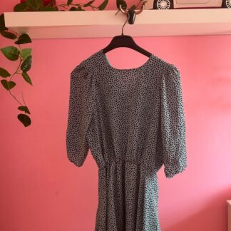 Vestido azul estampado