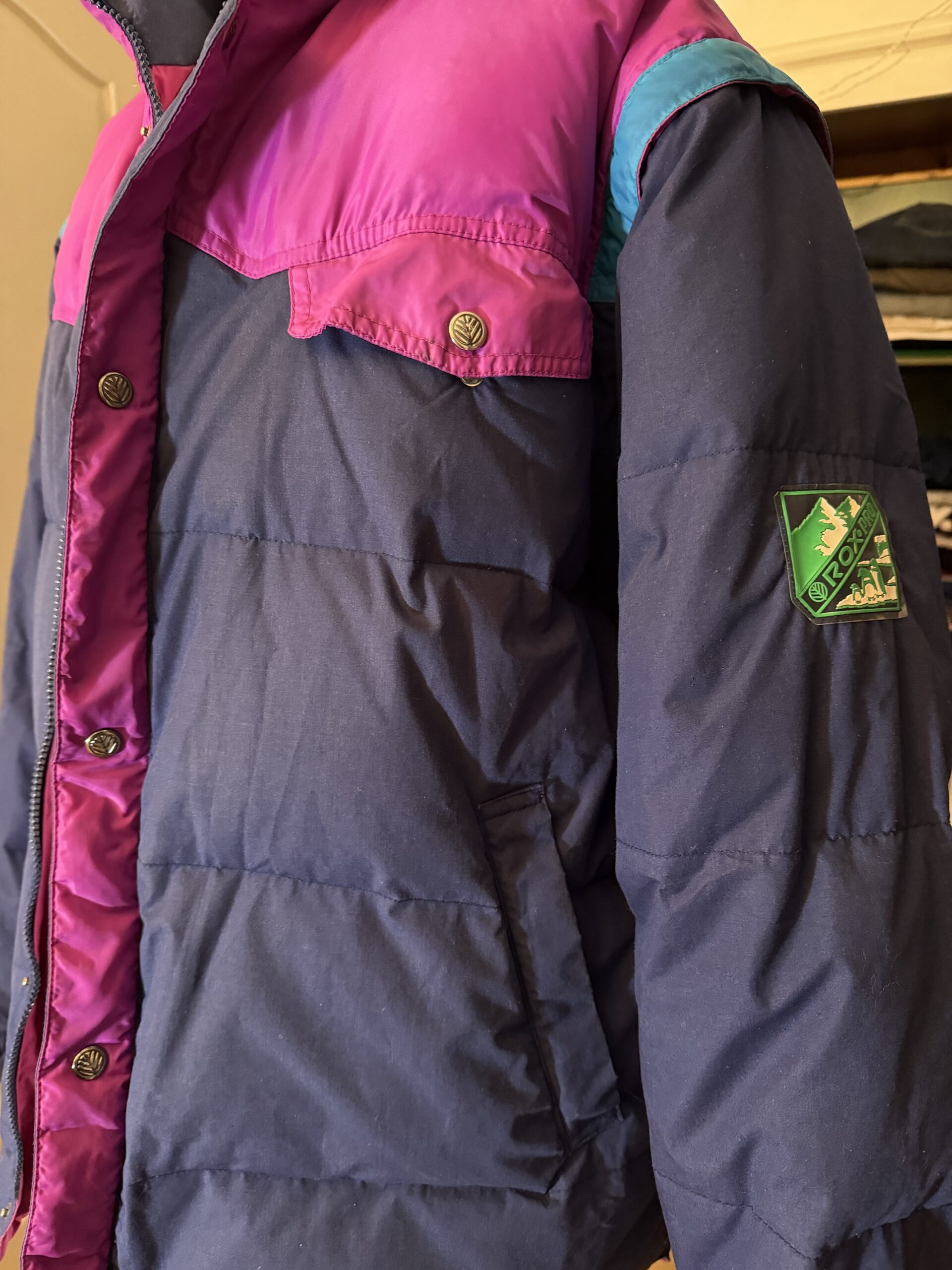 Chaqueta Vintage ROX · Snow Wear Line · 90s · Plumífero Técnico (XL) - Imagen 4