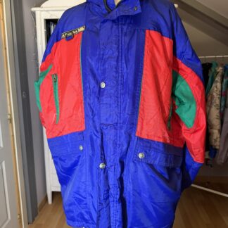 Chaqueta vintage Assegai colorblock acolchada – años 90