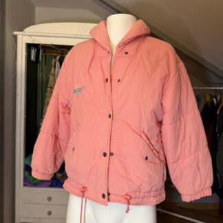 Chaqueta acolchada vintage rosa pastel 90s “PARK”