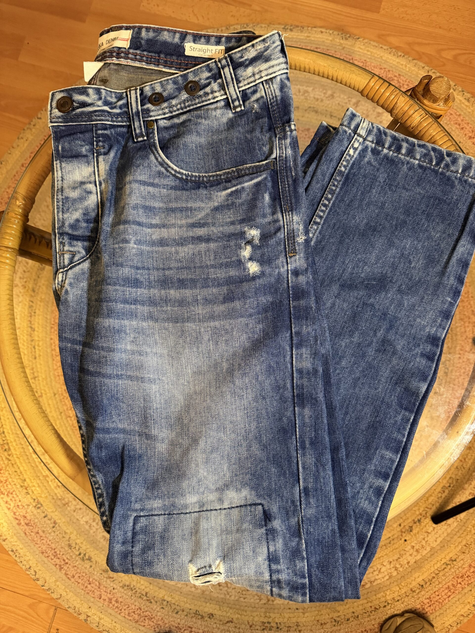 Vaqueros rectos vintage Bershka Straight Fit