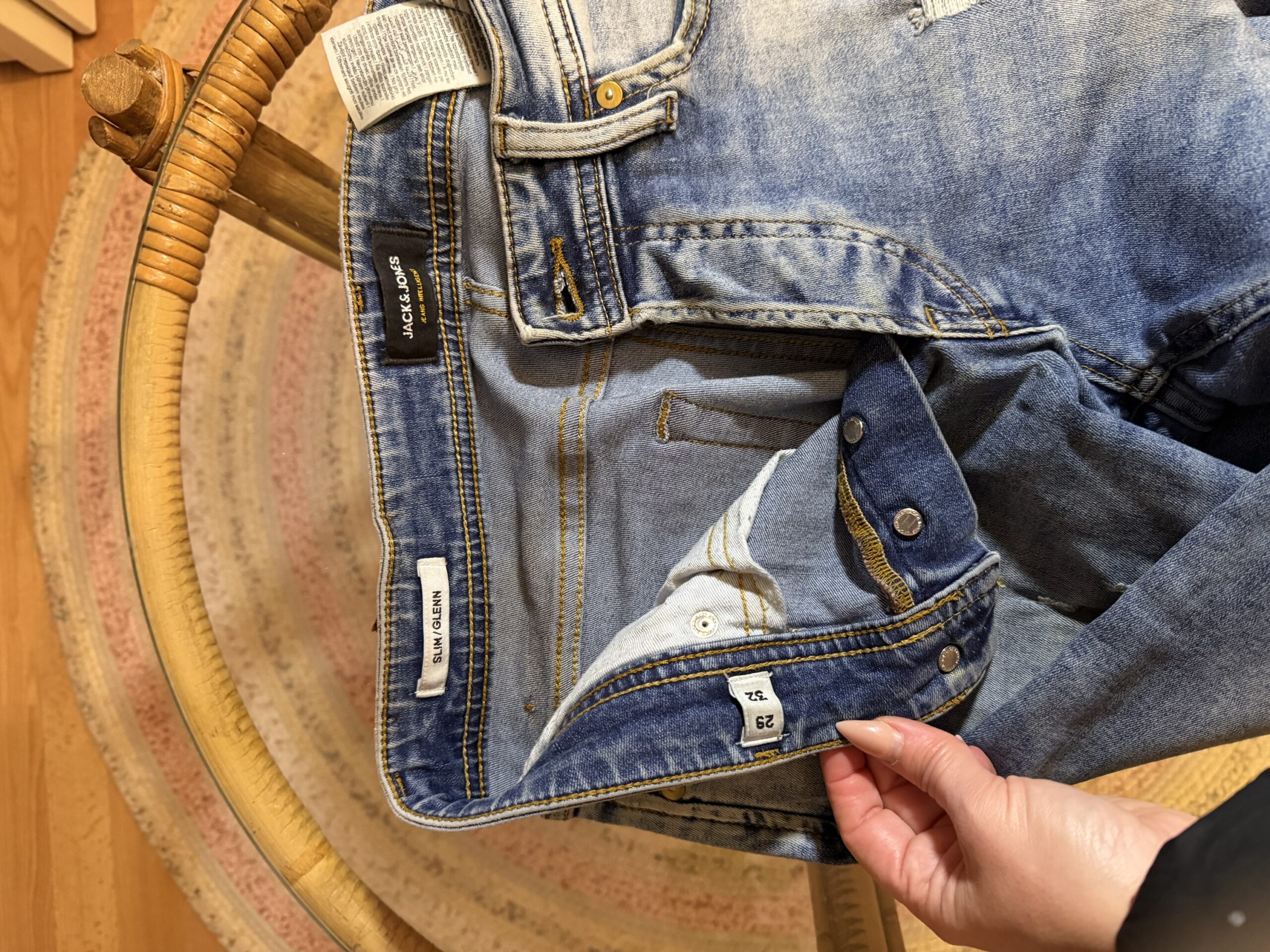 Vaqueros claros vintage Jack & Jones Slim Glenn - Imagen 3