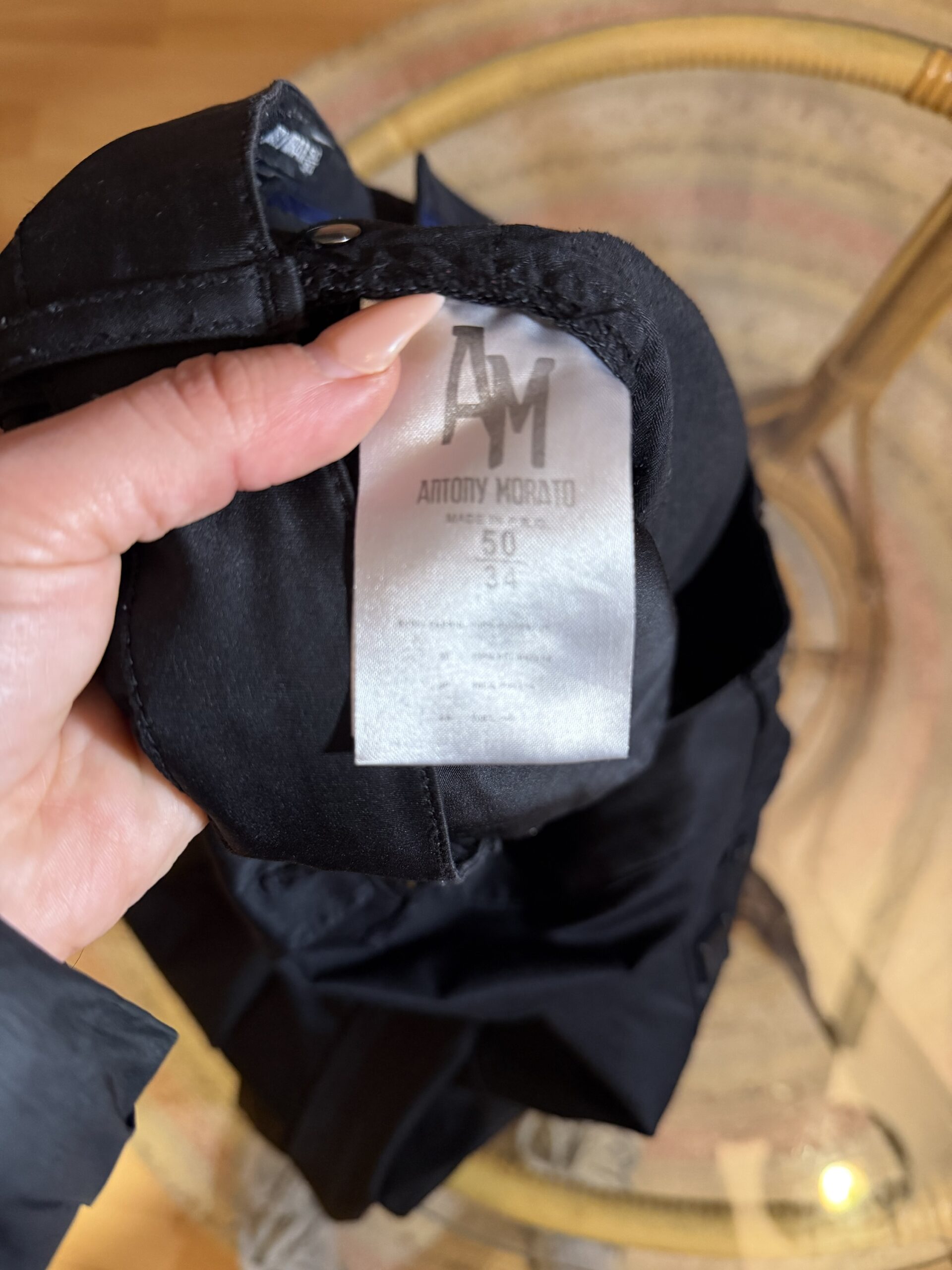 Pantalón negro vintage Antony Morato - Imagen 3