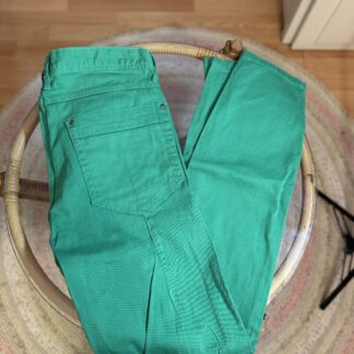 Pantalón verde slim fit – vintage