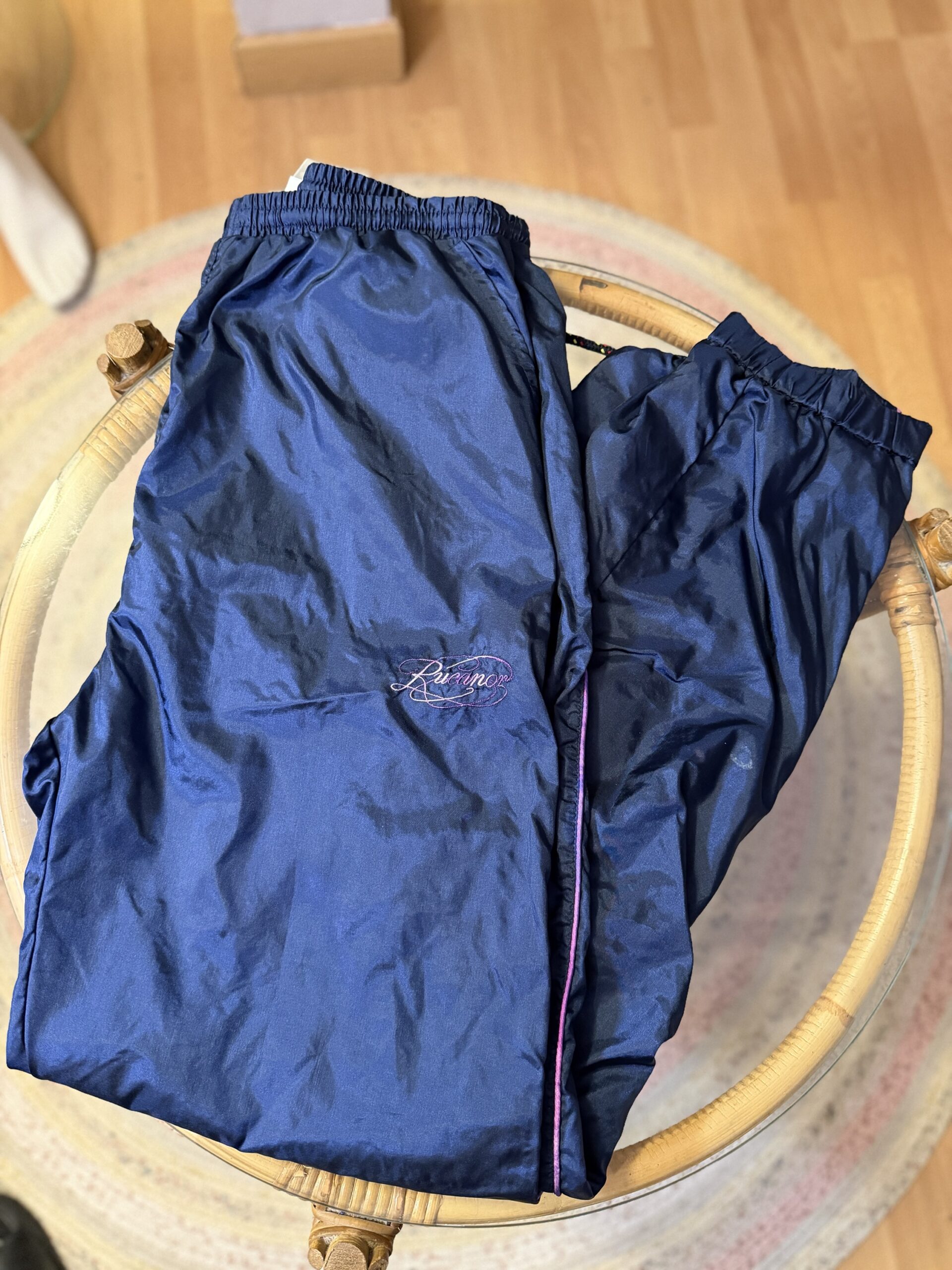 Pantalón chándal vintage Rucanor azul marino