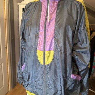 Chaqueta cortavientos vintage 90s multicolor