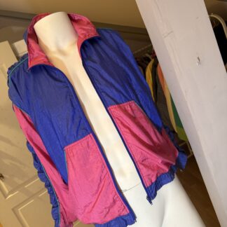 Chaqueta vintage 90s azul y fucsia Winterset