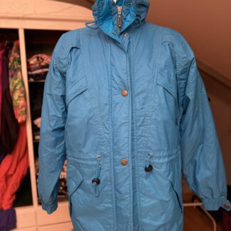 Chaqueta Vintage Lafont Azul Turquesa Outdoor – Made in Italy – Talla 44